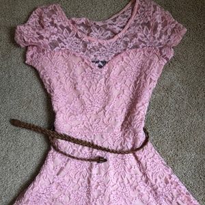 Pink Lace Dress